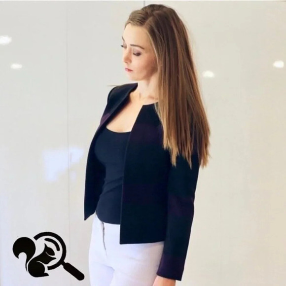 Tahari striped blazer - Picture 4 of 10